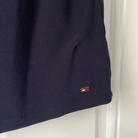 Tommy Hilfiger Navy Sleeveless Tie Neck Ruffle Front Top Size XL - Picture 7 of 9